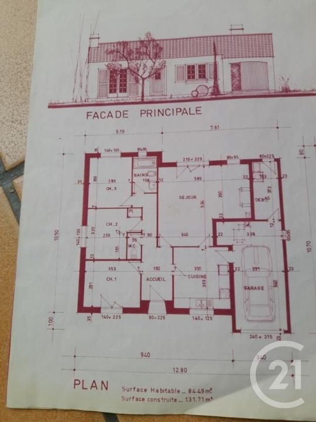 maison à vendre - 4 pièces - 84.49 m2 - CHALLANS - 85 - PAYS-DE-LOIRE - Century 21 L'Océane