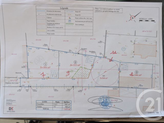 terrain à vendre - 384.0 m2 - SOULLANS - 85 - PAYS-DE-LOIRE - Century 21 L'Océane