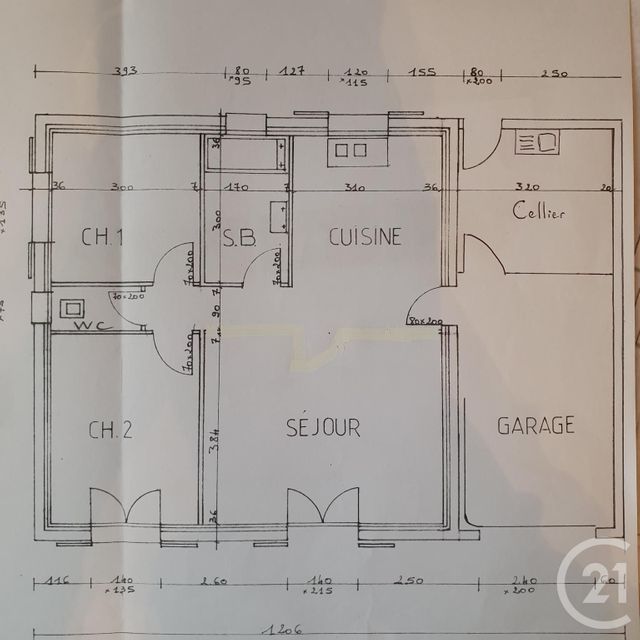 maison à louer - 3 pièces - 60.94 m2 - CHALLANS - 85 - PAYS-DE-LOIRE - Century 21 L'Océane