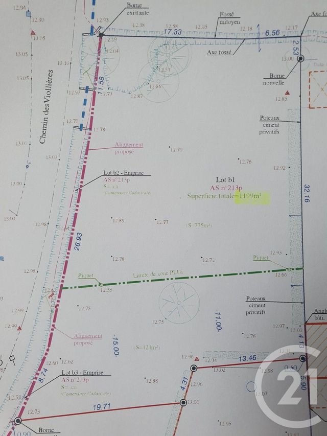 terrain à vendre - 1199.0 m2 - CHALLANS - 85 - PAYS-DE-LOIRE - Century 21 L'Océane