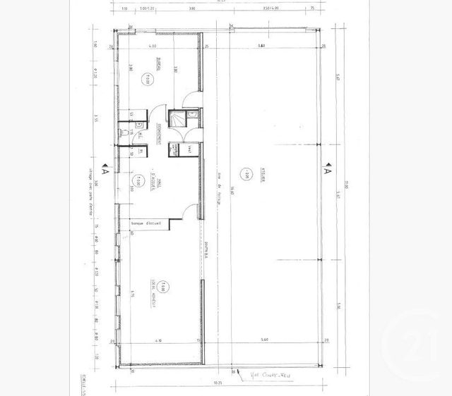 commerce à louer - 174.0 m2 - SALLERTAINE - 85 - PAYS-DE-LOIRE - Century 21 L'Océane